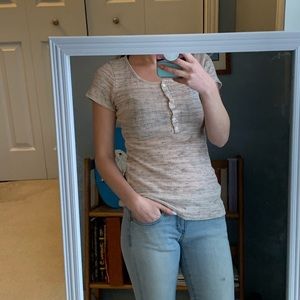 🌟3/$20 // Charlotte Russe // T-Shirt w/Buttons